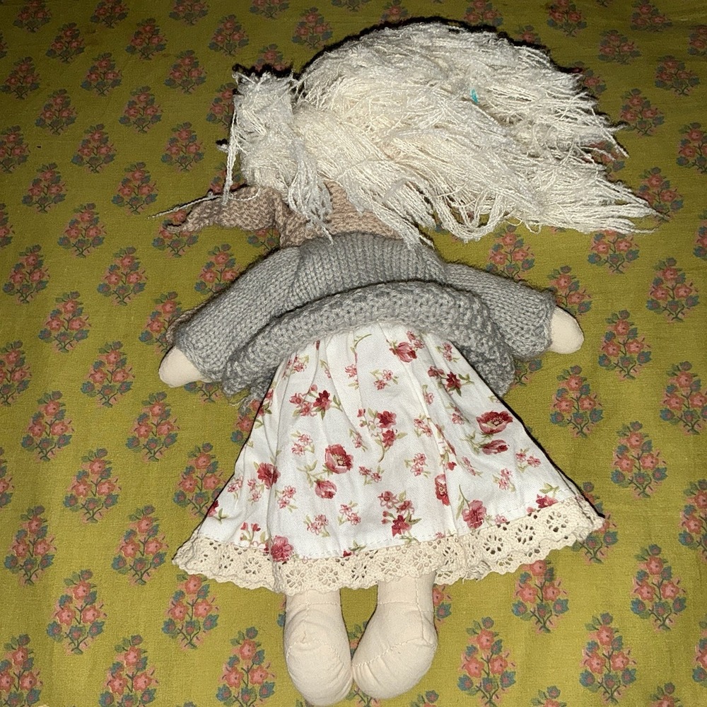 Evgeniya Elizarova Waldorf Style Felted Cloth Girl Doll Crochet Outfit‎ #4 Dress - Picture 3 of 3